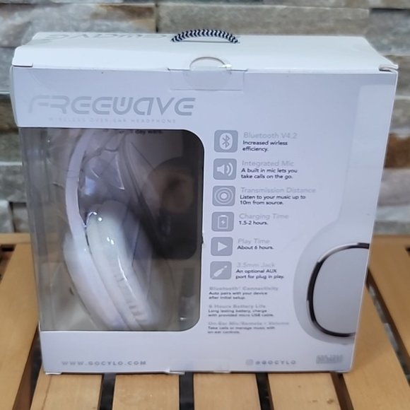 CYLO FREEWAVE Wireless Bluetooth Over Ear Headphones Lightweight Stereo - Picture 6 of 7